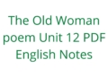 Old Woman poem