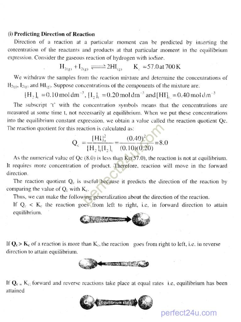 Punjab baord Class 10 chemistry Notes Chapter 9 Chemical equilibrium page 0007 Perfect Notes 24U