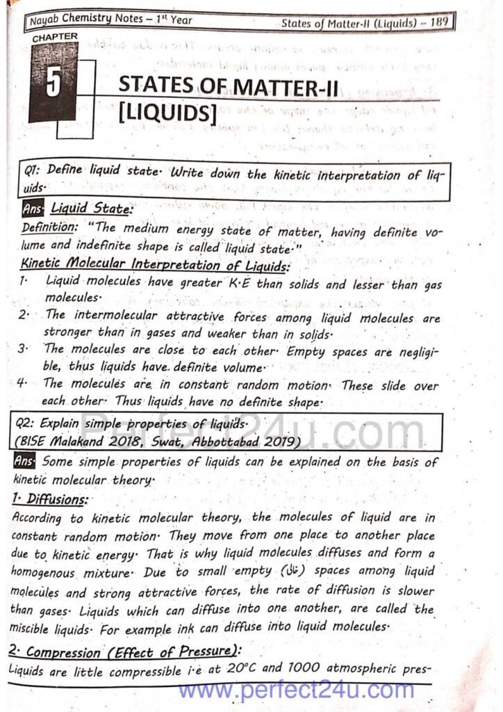 1st Year Chemistry Chapter 5 Atomic Structure Long