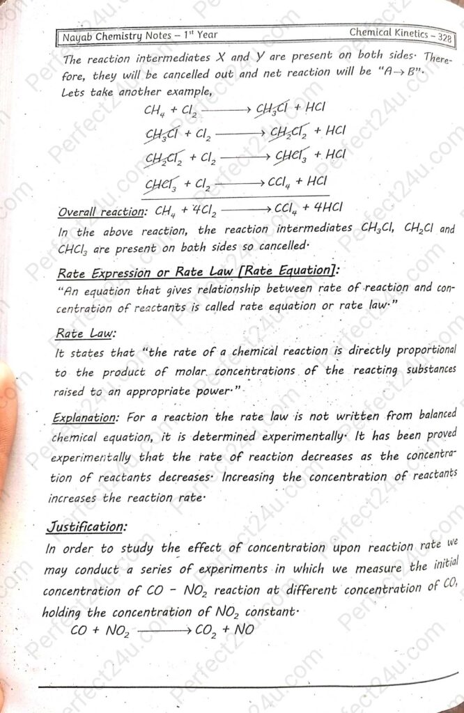1st Year Chemistry Chemical Kinetics Cha 9 Copy 4 Perfect Notes 24U