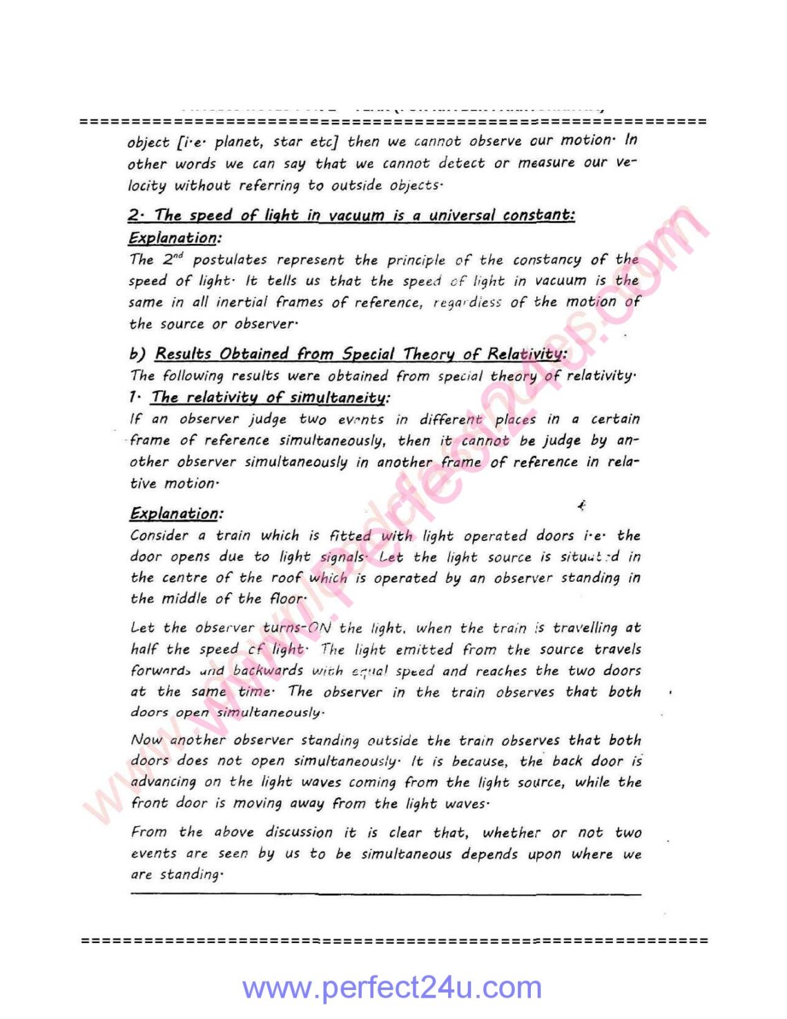 2nd, Part-2 Physics Notes Dawn Of Modern Physics Cha 18